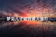 梦见儿子输钱被人追打_梦见儿子输了好多钱是什么意思