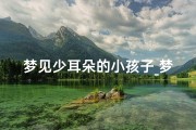 梦见少耳朵的小孩子_梦见少了一个耳朵