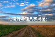 IU南韩命理八字揭秘：命运轨迹大解析