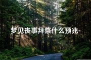 梦见丧事拜祭什么预兆-梦见丧事跪拜