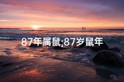 87年属鼠;87岁鼠年出生好命，揭秘长寿秘诀