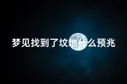 梦见找到了坟地什么预兆;做梦梦到找坟墓是什么征兆